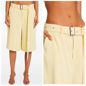 SER.O.YA Philomena Shorts "Butter" Yellow Belted Women's XS $298 CURRENT STYLE